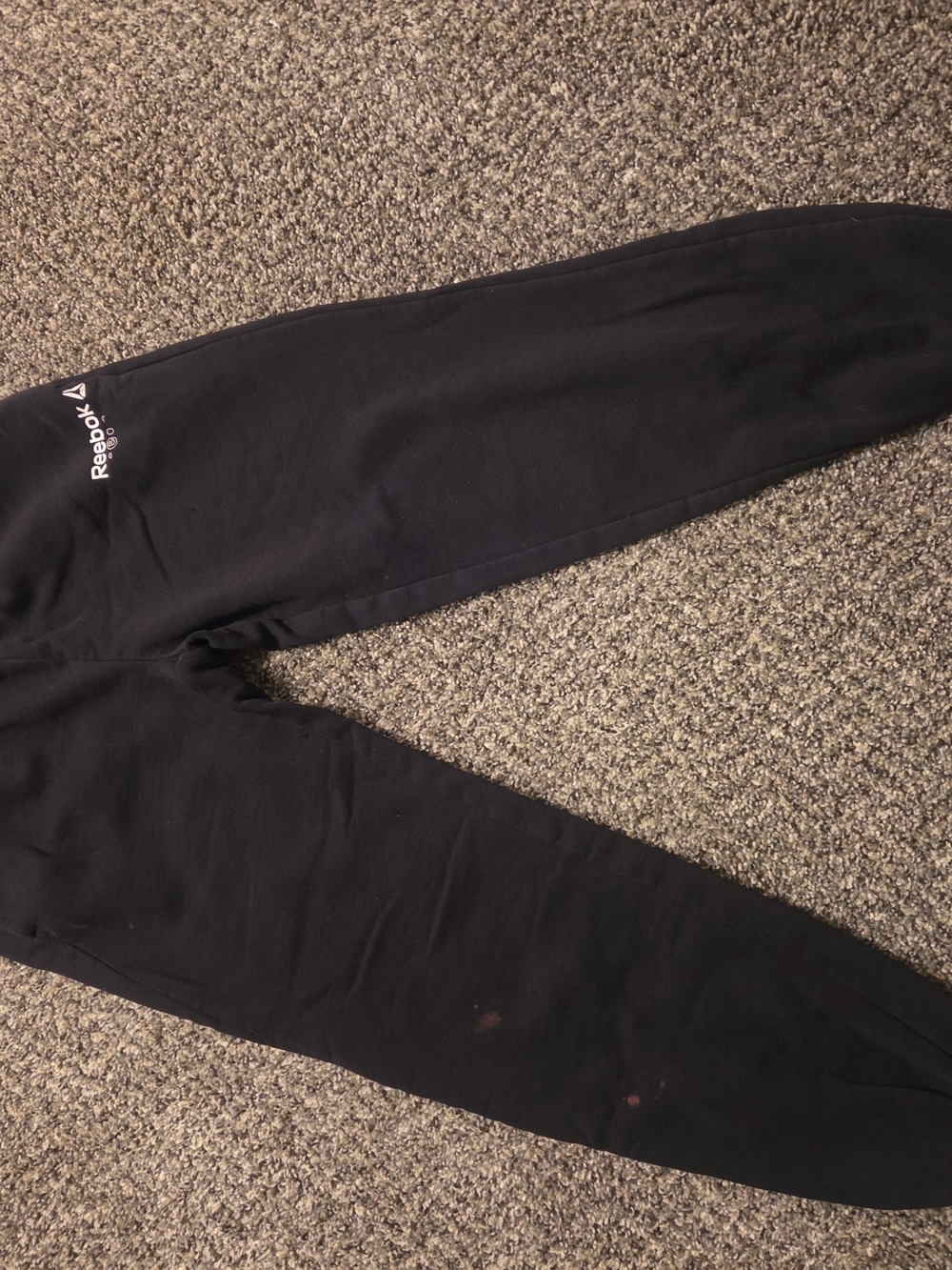 Reebok Womens Black Athletic Sweatpants